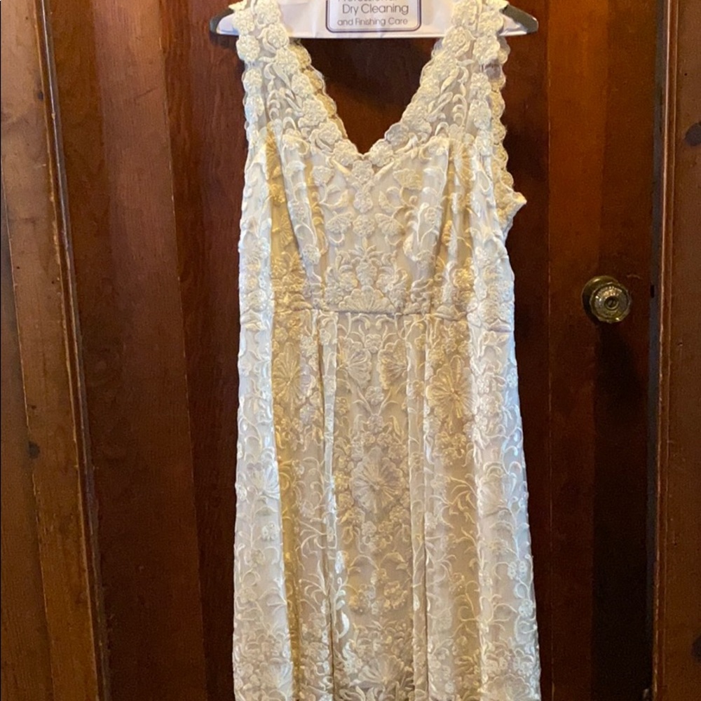 Anthro Wedding Rehearsal/Event Ivory Dress